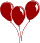 GIF-Bild Luftballons im Pixel-Style