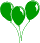 GIF-Bild Luftballons im Pixel-Style