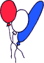 GIF-Bild Luftballons im Pixel-Style