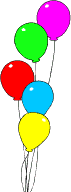 GIF-Bild Luftballons im Pixel-Style