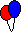 GIF-Bild Luftballons im Pixel-Style