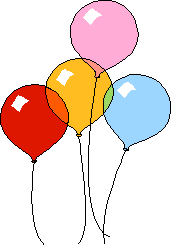 GIF-Bild Luftballons im Pixel-Style