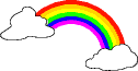GIF-Bild Regenbogen im Pixel-Style