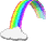 GIF-Bild Regenbogen im Pixel-Style