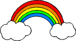 GIF-Bild Regenbogen im Pixel-Style