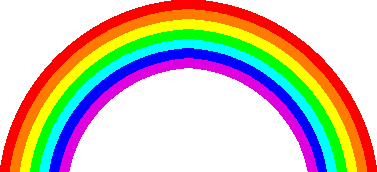 GIF-Bild Regenbogen im Pixel-Style