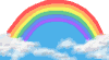 GIF-Bild Regenbogen im Pixel-Style