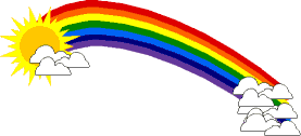 GIF-Bild Regenbogen im Pixel-Style