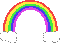 GIF-Bild Regenbogen im Pixel-Style