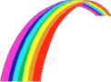 GIF-Bild Regenbogen im Pixel-Style