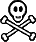 GIF-Bild Totenkopf im Pixel-Style