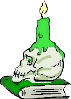 GIF-Bild Totenkopf im Pixel-Style
