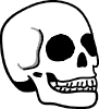 GIF-Bild Totenkopf im Pixel-Style