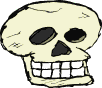 GIF-Bild Totenkopf im Pixel-Style