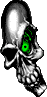 GIF-Bild Totenkopf im Pixel-Style