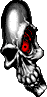 GIF-Bild Totenkopf im Pixel-Style