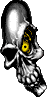 GIF-Bild Totenkopf im Pixel-Style