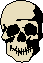 GIF-Bild Totenkopf im Pixel-Style