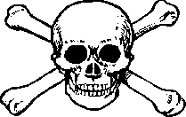 GIF-Bild Totenkopf im Pixel-Style