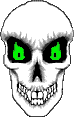 GIF-Bild Totenkopf im Pixel-Style