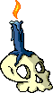 GIF-Bild Totenkopf im Pixel-Style