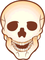 GIF-Bild Totenkopf im Pixel-Style