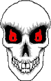 GIF-Bild Totenkopf im Pixel-Style