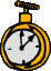 GIF-Bild Uhr im Pixel-Style