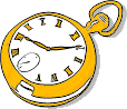 GIF-Bild Uhr im Pixel-Style