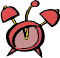 GIF-Bild Uhr im Pixel-Style