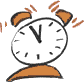 GIF-Bild Uhr im Pixel-Style