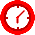 GIF-Bild Uhr im Pixel-Style