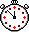 GIF-Bild Uhr im Pixel-Style