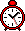 GIF-Bild Uhr im Pixel-Style