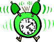 GIF-Bild Uhr im Pixel-Style