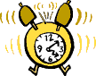 GIF-Bild Uhr im Pixel-Style