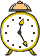 GIF-Bild Uhr im Pixel-Style