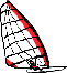 GIF-Bild Windsurfen im Pixel-Style