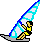 GIF-Bild Windsurfen im Pixel-Style