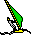 GIF-Bild Windsurfen im Pixel-Style