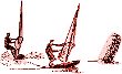 GIF-Bild Windsurfen im Pixel-Style