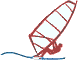 GIF-Bild Windsurfen im Pixel-Style