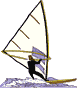 GIF-Bild Windsurfen im Pixel-Style