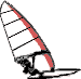 GIF-Bild Windsurfen im Pixel-Style