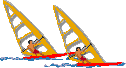 GIF-Bild Windsurfen im Pixel-Style