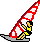 GIF-Bild Windsurfen im Pixel-Style