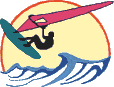 GIF-Bild Windsurfen im Pixel-Style