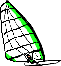 GIF-Bild Windsurfen im Pixel-Style