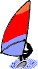 GIF-Bild Windsurfen im Pixel-Style