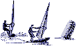 GIF-Bild Windsurfen im Pixel-Style